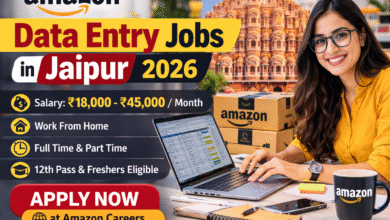 Amazon Data Entry Jobs in Jaipur 2026 work from home and office job opportunity for freshers with salary up to ₹45000