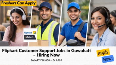 Flipkart customer support jobs in Guwahati with salary ₹18,000 to ₹45,000 including work from home and office roles