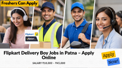 Flipkart delivery boy jobs in Patna with salary ₹18,000 to ₹45,000 for full time and part time roles