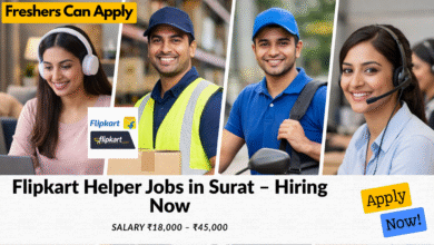 Flipkart helper jobs in Surat with salary ₹18,000 to ₹45,000 for warehouse and packing work roles