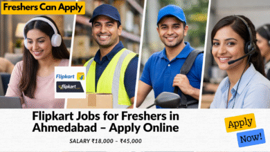 Flipkart jobs for freshers in Ahmedabad with salary ₹18,000 to ₹45,000 including warehouse jobs and data entry jobs