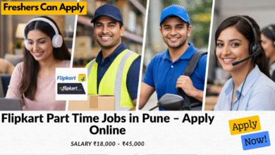 Flipkart part time jobs in Pune with salary ₹18,000 to ₹45,000 for students and work from home opportunities