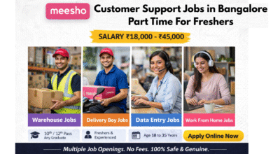 Apply for Meesho customer support jobs in Bangalore part time for freshers with salary ₹18,000 to ₹45,000 including work from home and office roles