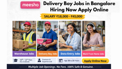 Apply for Meesho delivery boy jobs in Bangalore with salary ₹18,000 to ₹45,000, including part time and full time roles