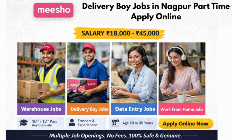 Apply for Meesho delivery boy jobs in Nagpur part time with salary ₹18,000 to ₹45,000 including flexible shift options