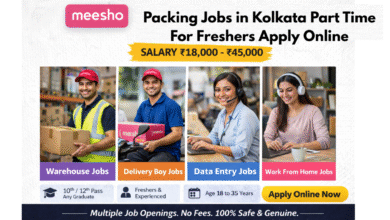 Apply for Meesho packing jobs in Kolkata part time for freshers with salary ₹18,000 to ₹45,000 including warehouse roles